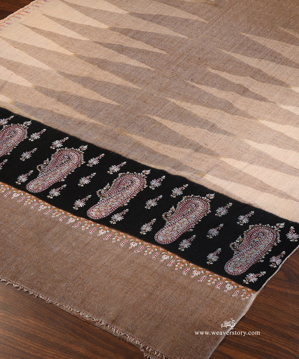 Multicolour_Pure_Pashmina_Shawl_With_Ikkat_Sozini_Border_WeaverStory_04