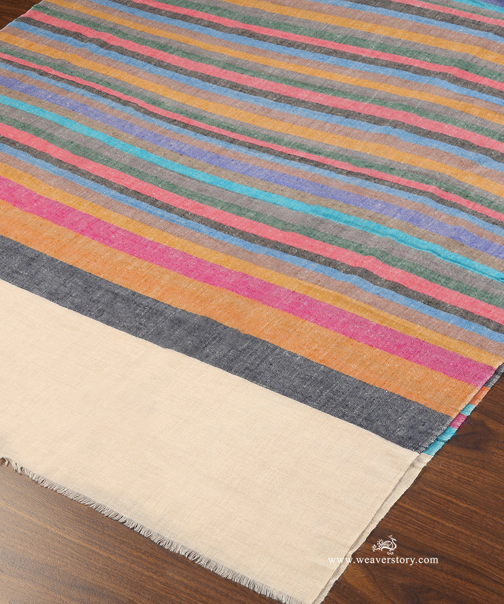 Multicolour_Pure_Pashmina_Shawl_With_Ikat_Weaving_WeaverStory_04