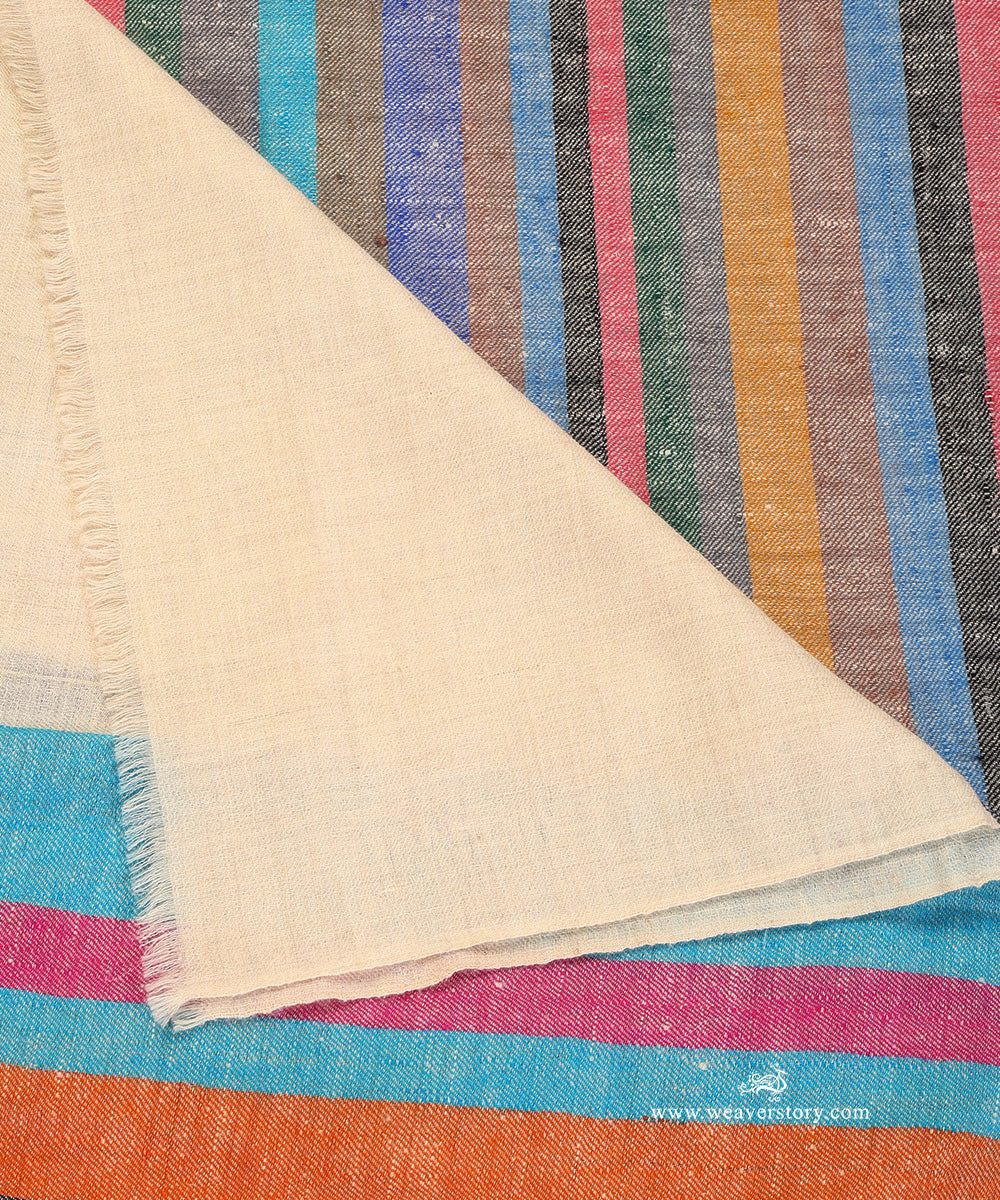 Multicolour_Pure_Pashmina_Shawl_With_Ikat_Weaving_WeaverStory_05