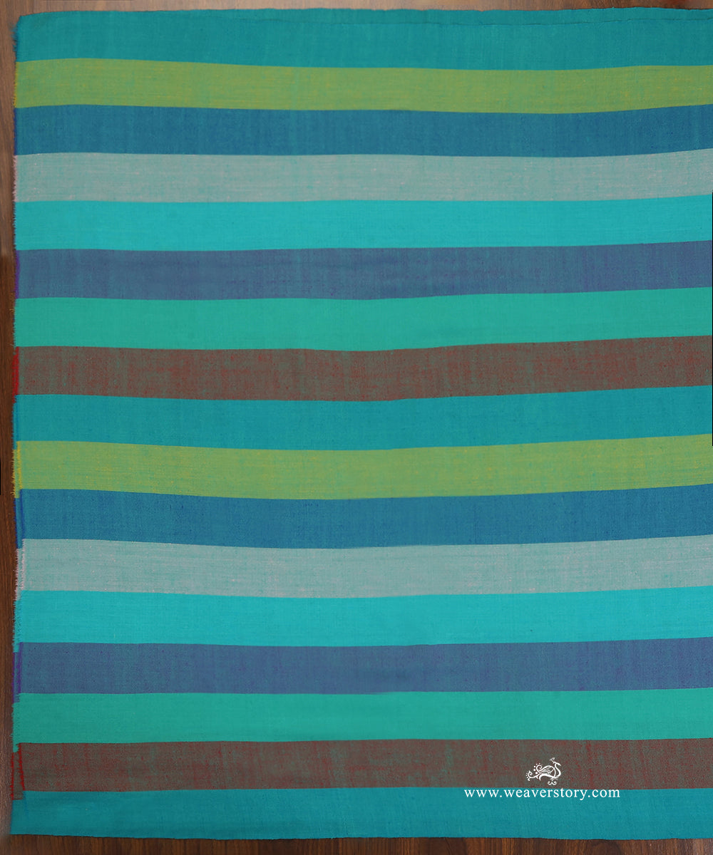 Multicoloured_Striped_Pure_Pashmina_Shawl_With_Ikat_Weaving_WeaverStory_03