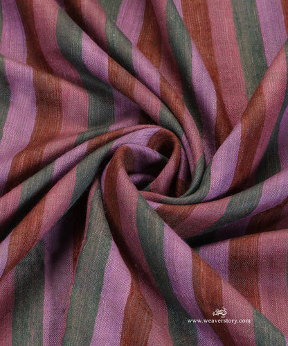 Multicoloured_Pure_Pashmina_Shawl_Eith_Ikat_Weaving_And_Stripes_WeaverStory_06