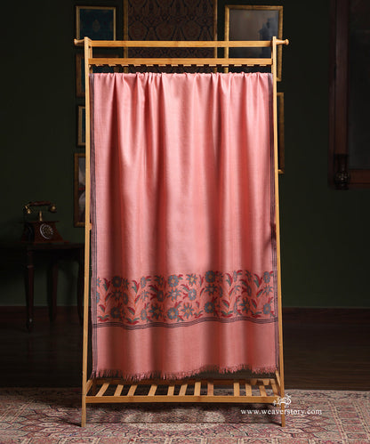 Pink_Pure_Pashmina_Shawl_With_Kaani_Palla_WeaverStory_02