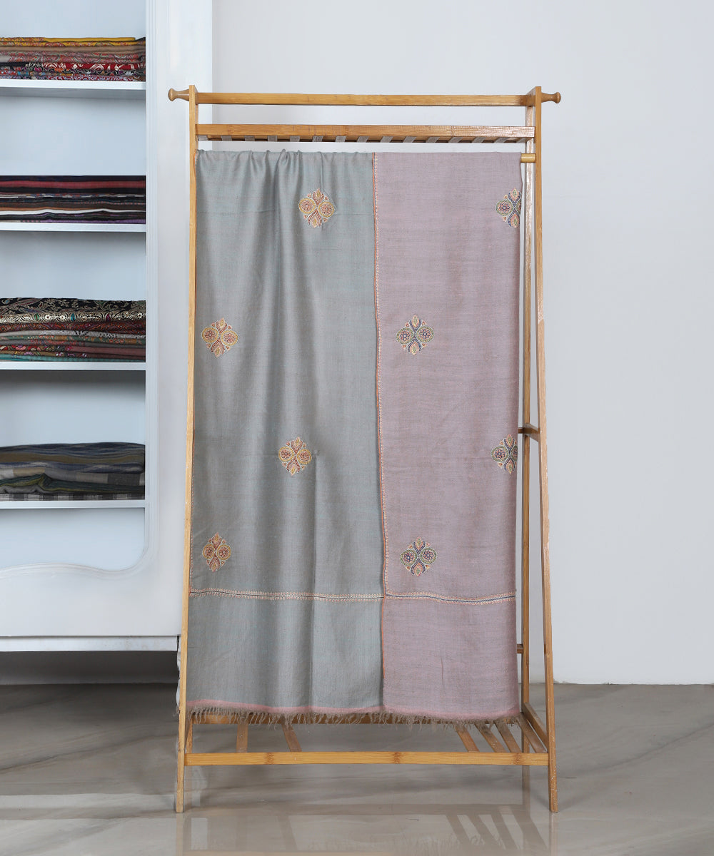 Ice_Blue_Handwoven_Soznikari_Booti_Design_Pure_Pashmina_Shawl_WeaverStory_02