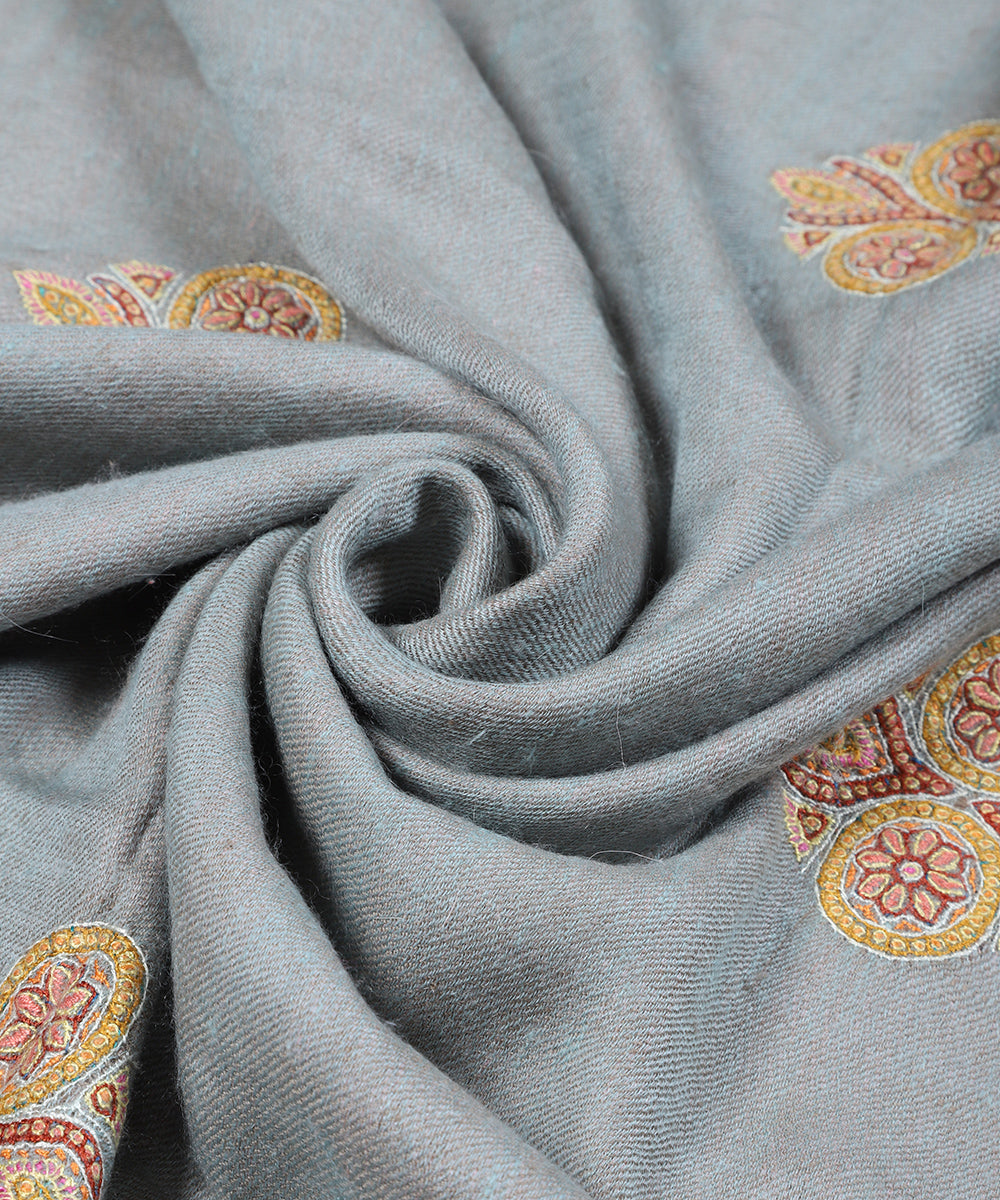 Ice_Blue_Handwoven_Soznikari_Booti_Design_Pure_Pashmina_Shawl_WeaverStory_04