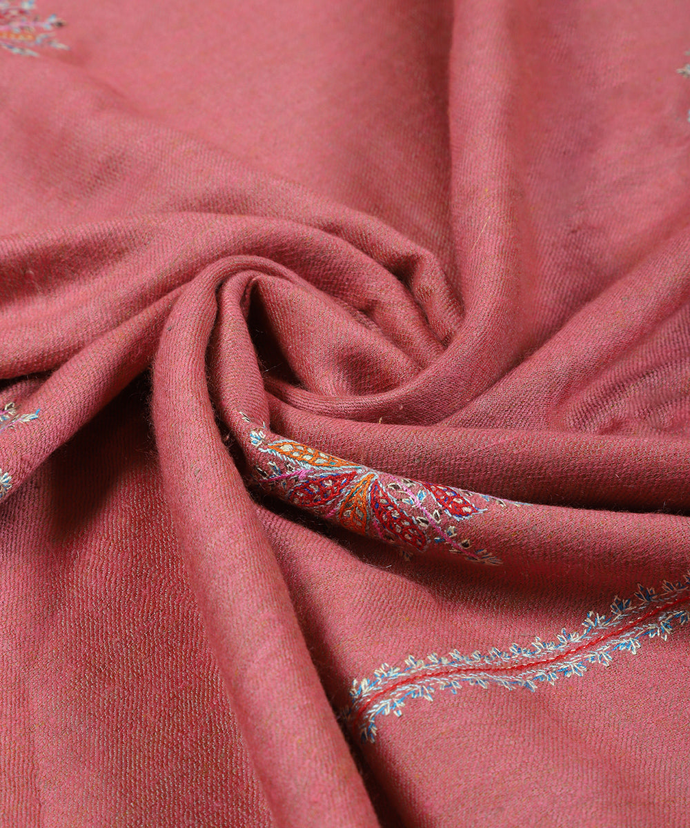 Mustard_And_Soft_Pink_Handwoevn_Soznikari_Booti_Reversible_Pure_Pashmina_Shawl_WeaverStory_04