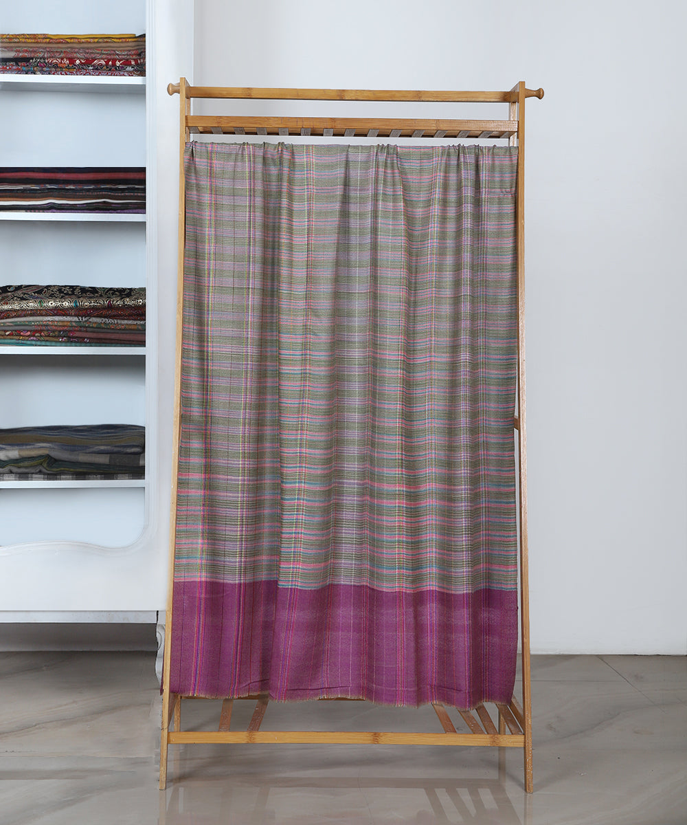 Multicoloured_Handwoven_Striped_Pure_Pashmina_Shawl_With_Ikat_Weaving_WeaverStory_02