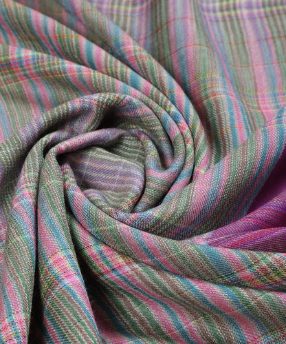 Multicoloured_Handwoven_Striped_Pure_Pashmina_Shawl_With_Ikat_Weaving_WeaverStory_04
