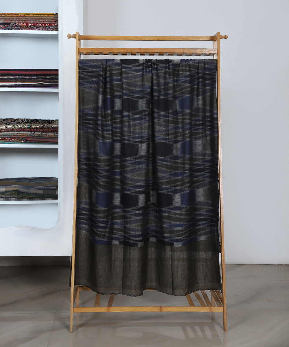 Multicoloured_Pure_Pashmina_Shawl_With_Ikat_Weaving_And_Stripes_WeaverStory_02