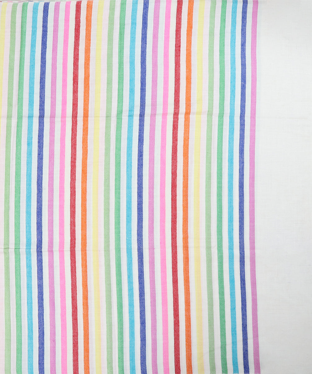 Multicoloured_Pure_Pashmina_Shawl_With_Ikat_Weaving_And_Stripes_WeaverStory_03