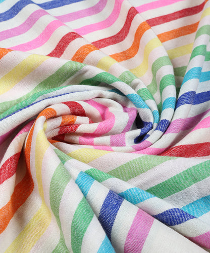 Multicoloured_Pure_Pashmina_Shawl_With_Ikat_Weaving_And_Stripes_WeaverStory_04