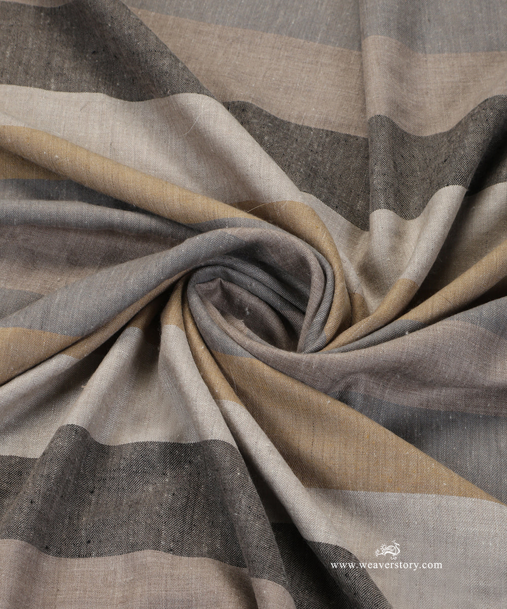 Grey_Handwoven_Gents_Chak_Stipes_Pure_Pashmina_Shawl_WeaverStory_05