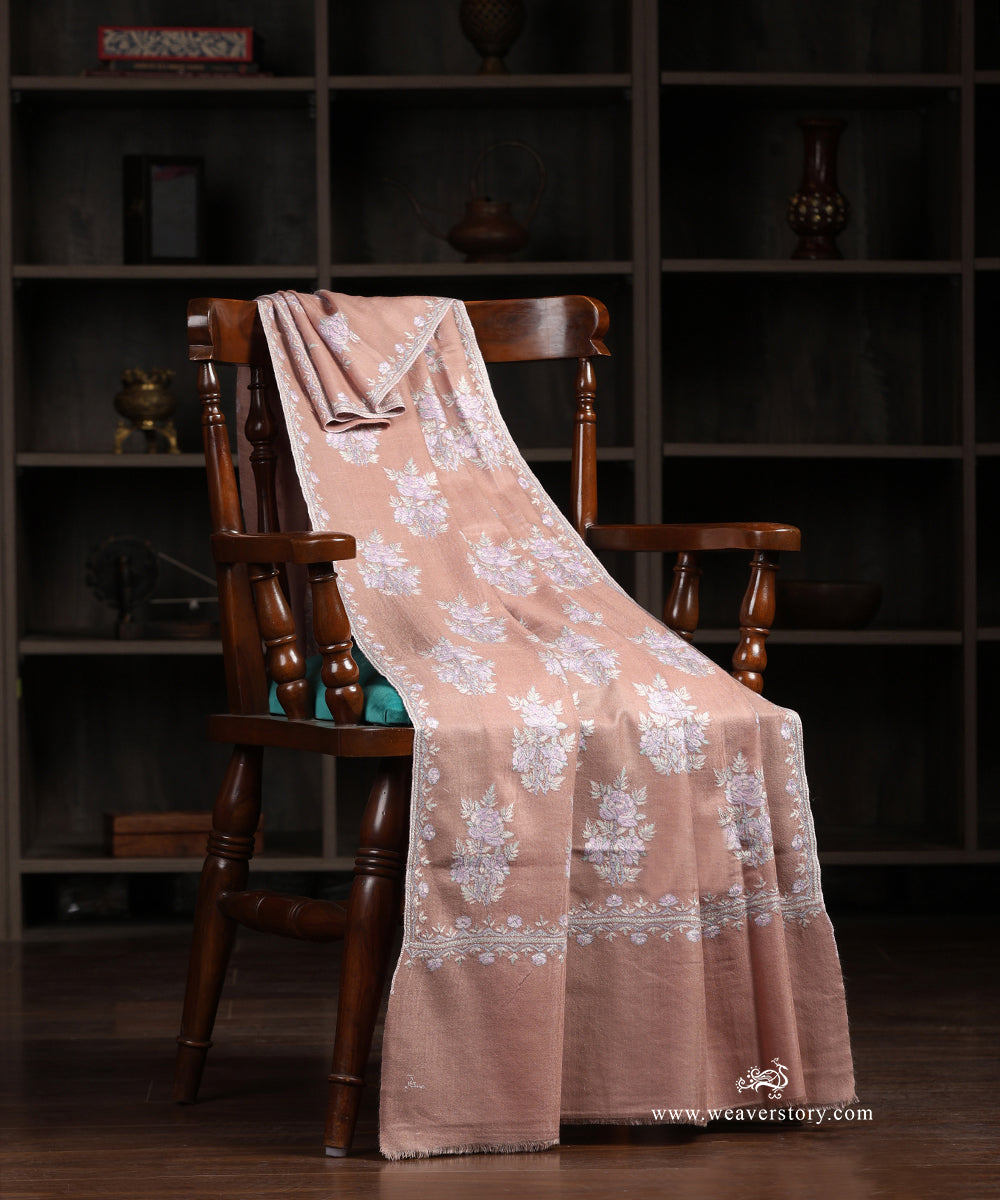 Old_Rose_Handwoven_Paper_Mache_Gulab_Design_Pashmina_Shawl_With_Soznikari_WeaverStory_01