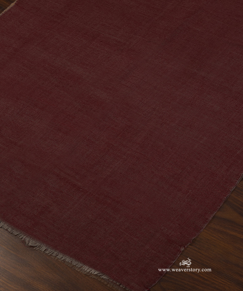 Maroon_Zari_Handwoven_Double_Shade_Pure_Pashmina_Stole_WeaverStory_04