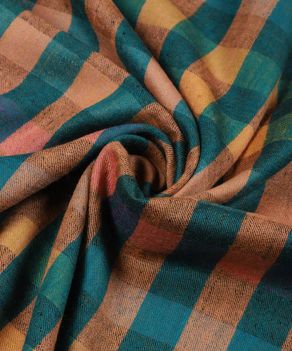 Multicoloured_Hanwoven_Pure_Pashmina_Checkered_And_Striped_Stole_With_Ikat_Weaving_WeaverStory_04