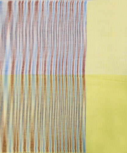 Multicoloured_Handwoven_Pure_Pashmina_Stole_With_Ikat_Weaving_And_Stripes_WeaverStory_03