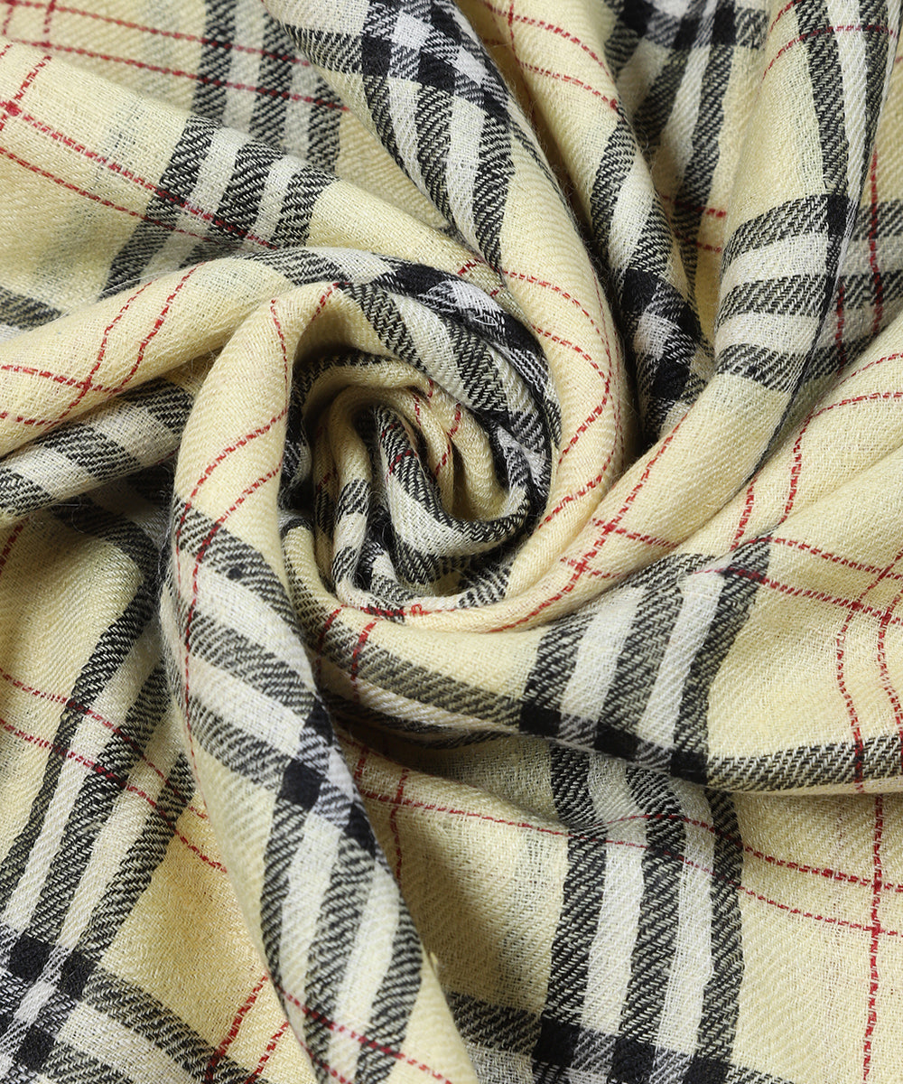 Cream_And_Black_Handwoven_Pure_Pashmina_Stole_With_Ikat_Weaving_WeaverStory_04