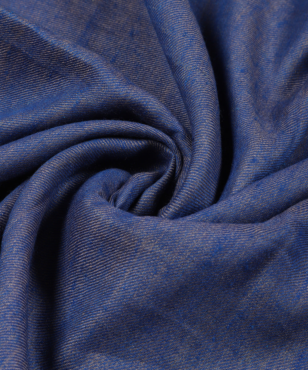 Blue_Handwoven_Zari_Double_Stole_Pure_Pashmina_Stole_WeaverStory_04