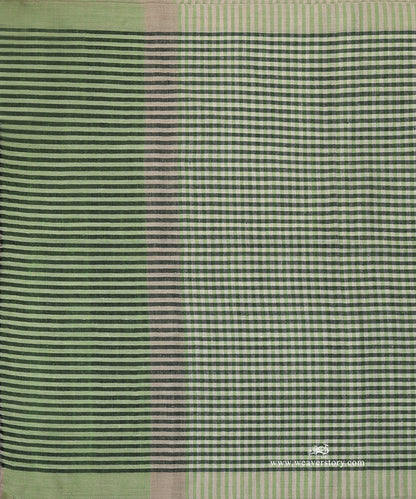 Green_Handwoven_Ikat_Design_Chak_Stripe_Pure_Pashmina_Stole_WeaverStory_02