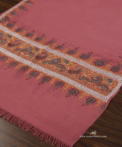 Handwoven_Pink_Silver_Tilla_Pure_Pashmina_Stole_With_Sozni_Work_WeaverStory_03