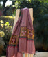 Brown_Handwoven_Paper_Mache_Pure_Pashmina_Stole_With_Contrast_Palla_WeaverStory_01