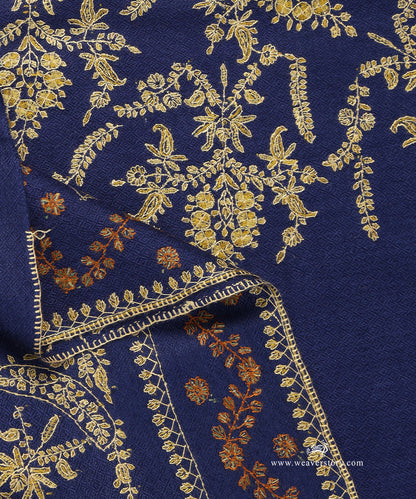 Blue_Handwoven_Pure_Pashmina_Stole_With_Soznikari_WeaverStory_04