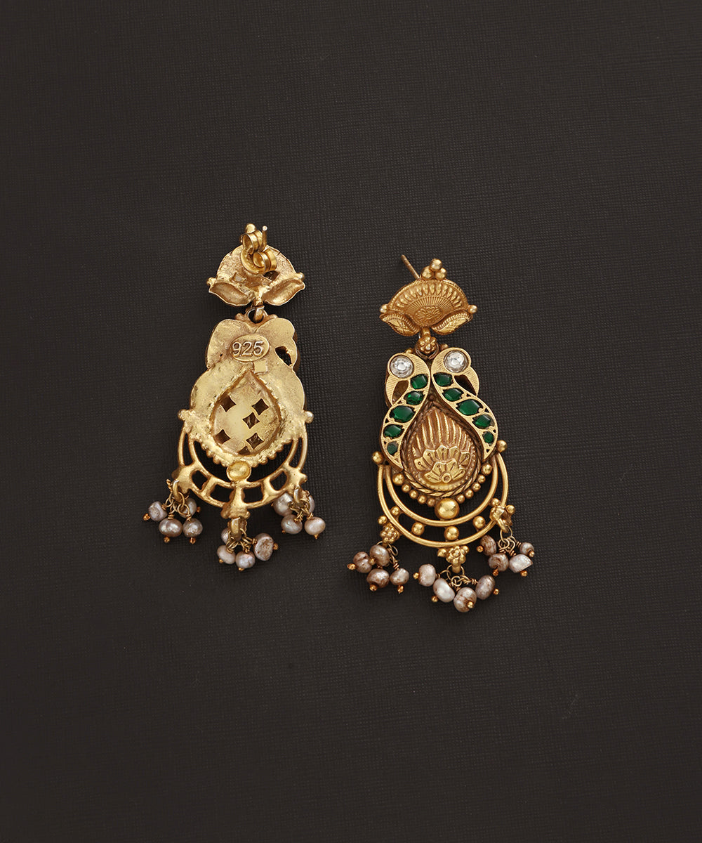 Obuli_Handcrafted_Oxidised_Pure_Silver_Kundan_Earrings_WeaverStory_03