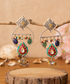 Jina_Multicoloured_Dangler_Handcrafted_Pure_Silver_Earrings_With_Stones_And_Pearls_WeaverStory_01