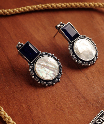 Mona_Handcrafted_Oxidised_Pure_Silver_Necklace_Set_WeaverStory_02