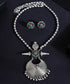 Noor_Handcrafted_Oxidised_Pure_Silver_Necklace_With_Ruby_And_Onyx_WeaverStory_01