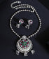 Ravayat_Handcrafted_Oxidised_Pure_Silver_Necklace_Set_With_Onyx_And_Ruby_WeaverStory_01