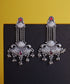 Rania_Handcrafted_Oxidised_Pure_Silver_Earrings_With_Kempstones_WeaverStory_01