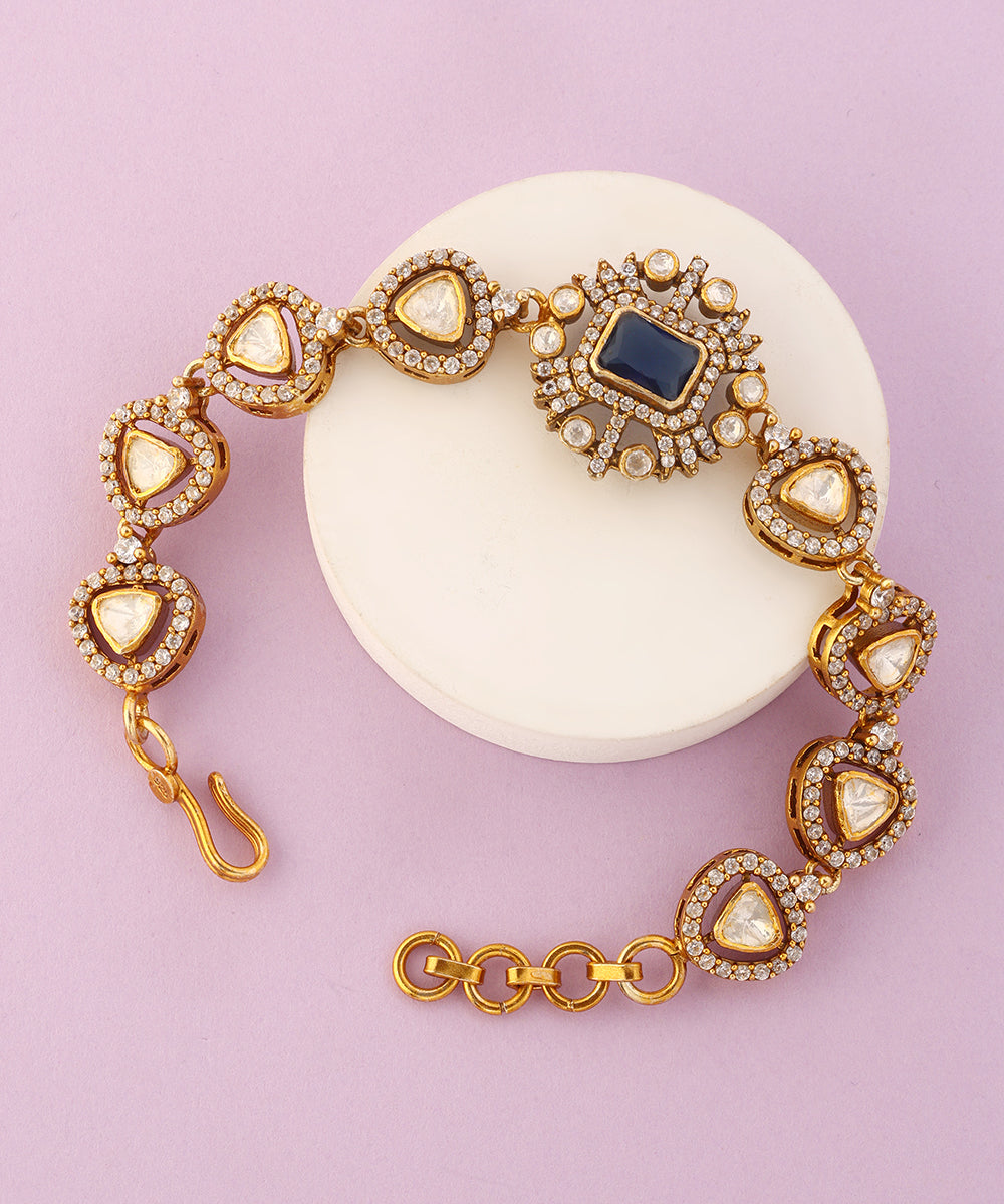 Eshwari_Handcrafted_Pure_Silver_Moissanite_Bracelet_WeaverStory_01