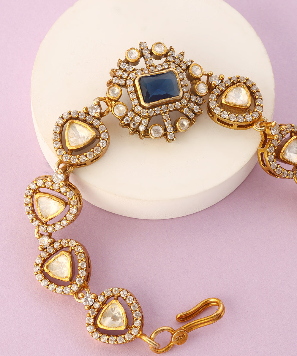 Eshwari_Handcrafted_Pure_Silver_Moissanite_Bracelet_WeaverStory_02