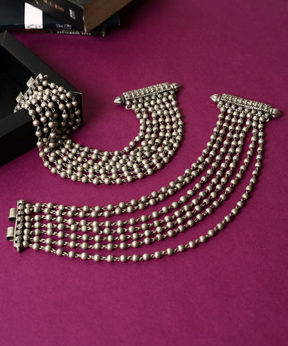 Aurelia_Handcrafted_Multistrand_Pure_Silver_Beaded_Anklets_WeaverStory_01
