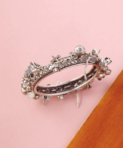 Kyra_Handcrafted_Pure_Silver_Charm_Bangle_WeaverStory_04