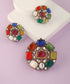 Vanya_Handcrafted_Pure_Silver_Navratna_Pendant_Set_WeaverStory_01