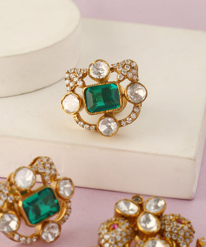 Naina_Handcrafted_Pure_Silver_Moissanite_Pendant_Set_WeaverStory_03