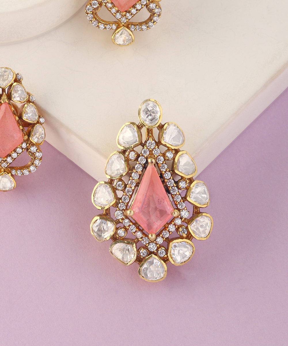 Kaira_Handcrafted_Pure_Silver_Moissanite_Pendant_Set_WeaverStory_02