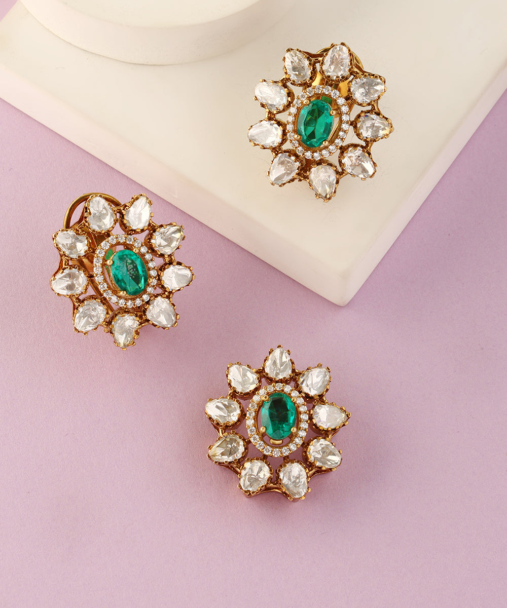 Zaira_Handcrafted_Pure_Silver_Moissanite_Pendant_Set_WeaverStory_01