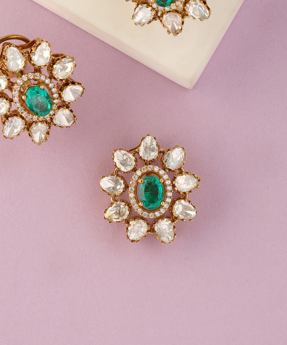 Zaira_Handcrafted_Pure_Silver_Moissanite_Pendant_Set_WeaverStory_02