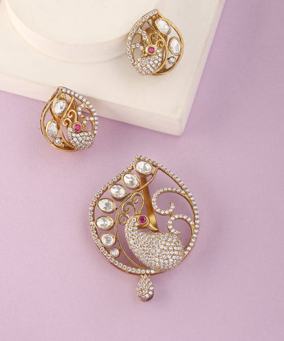 Sheyda_Handcrafted_Pure_Silver_Pendant_Set_With_Moissanite
_WeaverStory_01