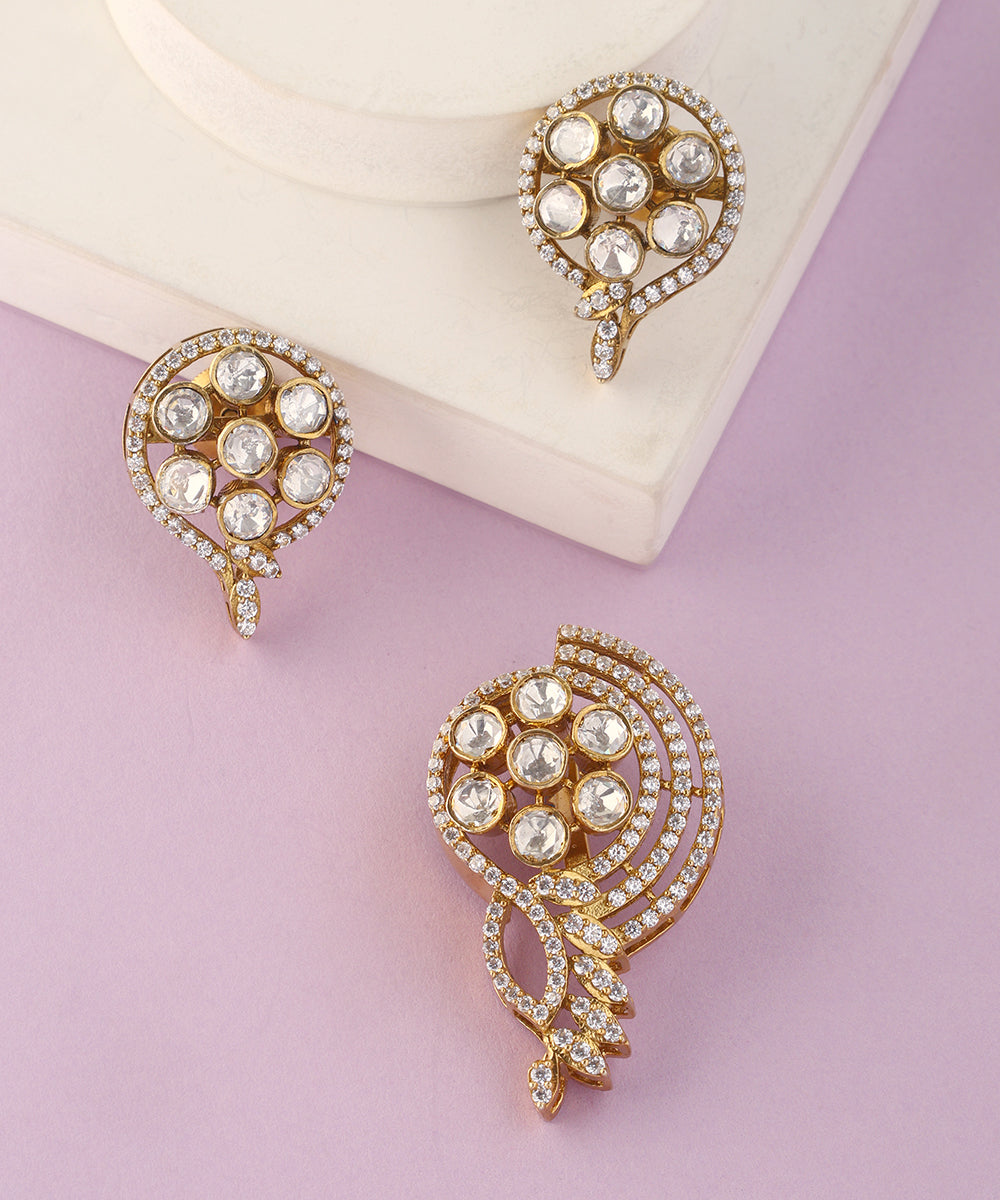 Mehru_Handcrafted_Pure_Silver_Pendant_Set_With_Moissanite_WeaverStory_01