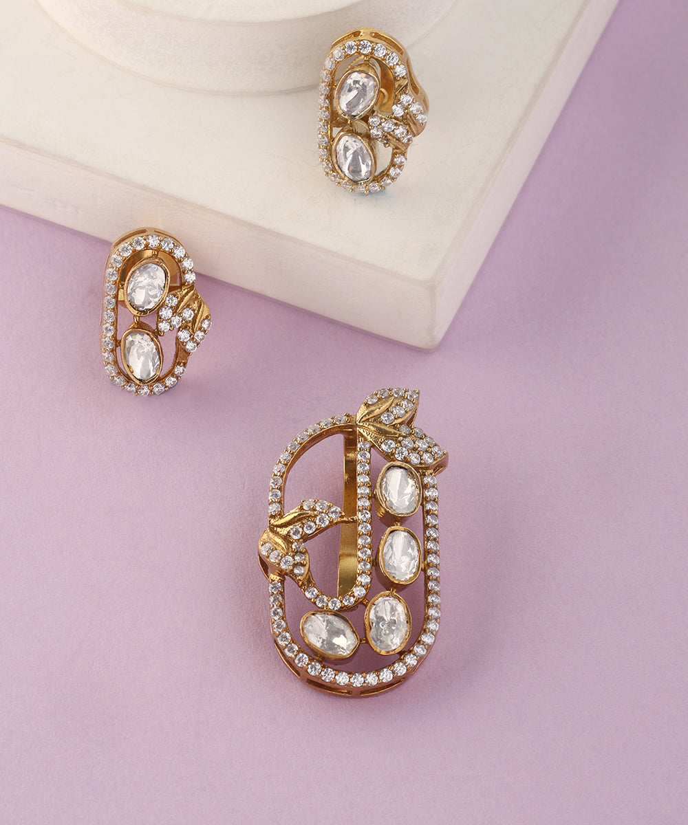 Anousha_Handcrafted_Pure_Silver_Pendant_Set_With_Moissanite_WeaverStory_01