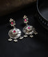 Rudra_Handcrafted_Oxidised_Pure_Silver_Earrings_With_Kundan_WeaverStory_01