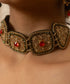 Handcrafted_Antique_Gold_Fabric_Choker_WeaverStory_03