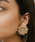 Handcrafted_Floral_Stud_Earrings_With_Gold_Zari_WeaverStory_01