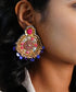 Handcrafted_Ethnic_Bead_&_Sequin_Embroidered_Statement_Stud_Earrings_WeaverStory_01
