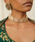 Handcrafted_Cream_&_Gold_Fabric_Choker_WeaverStory_01