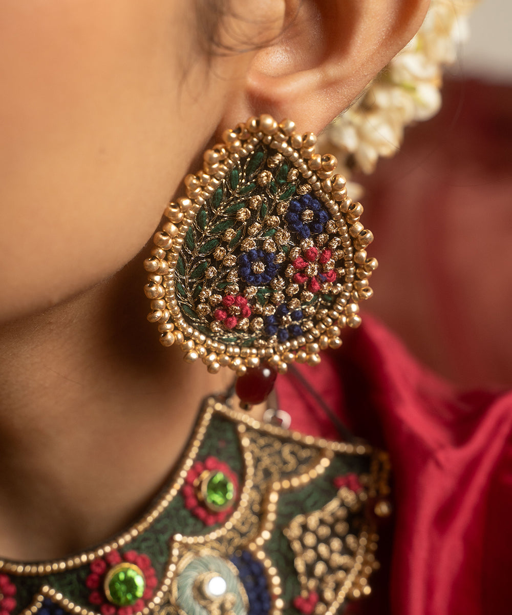 Handcrafted_Ethnic_Multicolur_Earring_WeaverStory_01