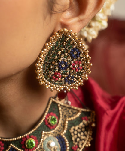 Handcrafted_Ethnic_Multicolur_Earring_WeaverStory_01